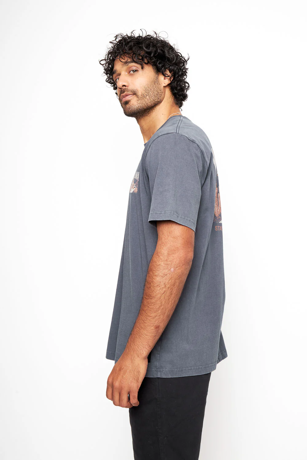 Polera Rolan Orgánica Azul hombre - Imagen 4