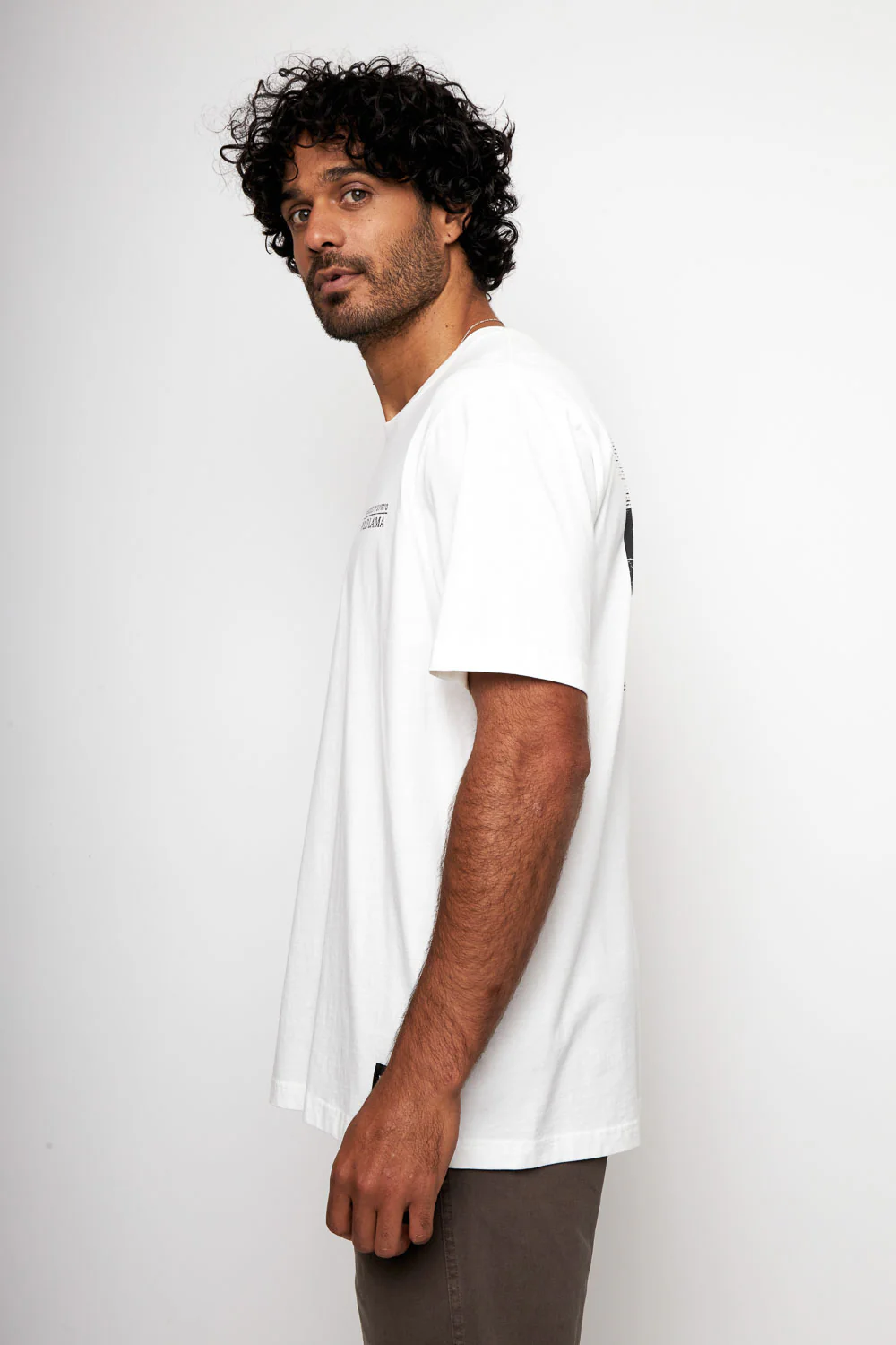 Polera Rolan Orgánica Blanca Hombre - Imagen 3