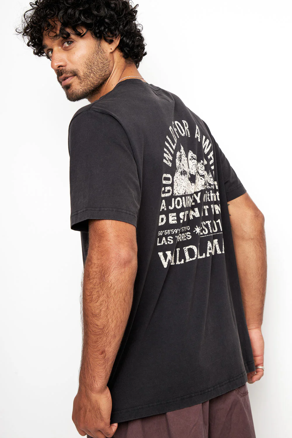 Polera Rolan Orgánica Negra Hombre - Imagen 4