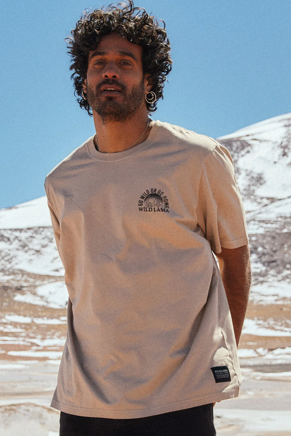 Polera Soles Orgánica Beige Hombre