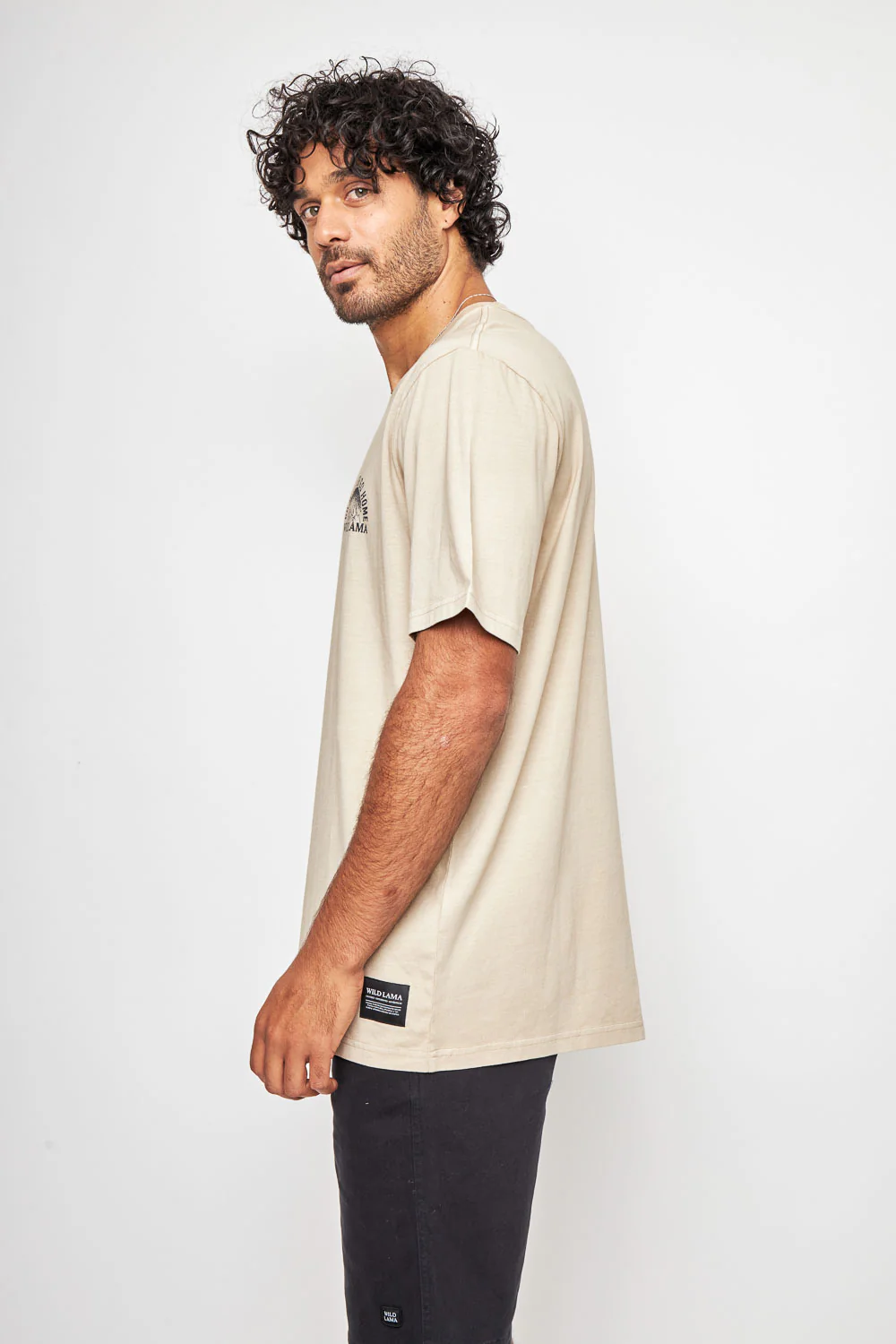 Polera Soles Orgánica Beige Hombre - Imagen 3