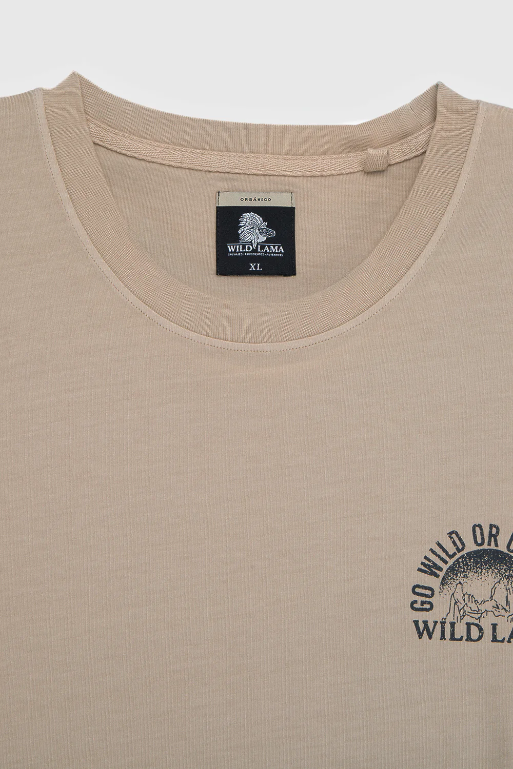 Polera Soles Orgánica Beige Hombre - Imagen 9