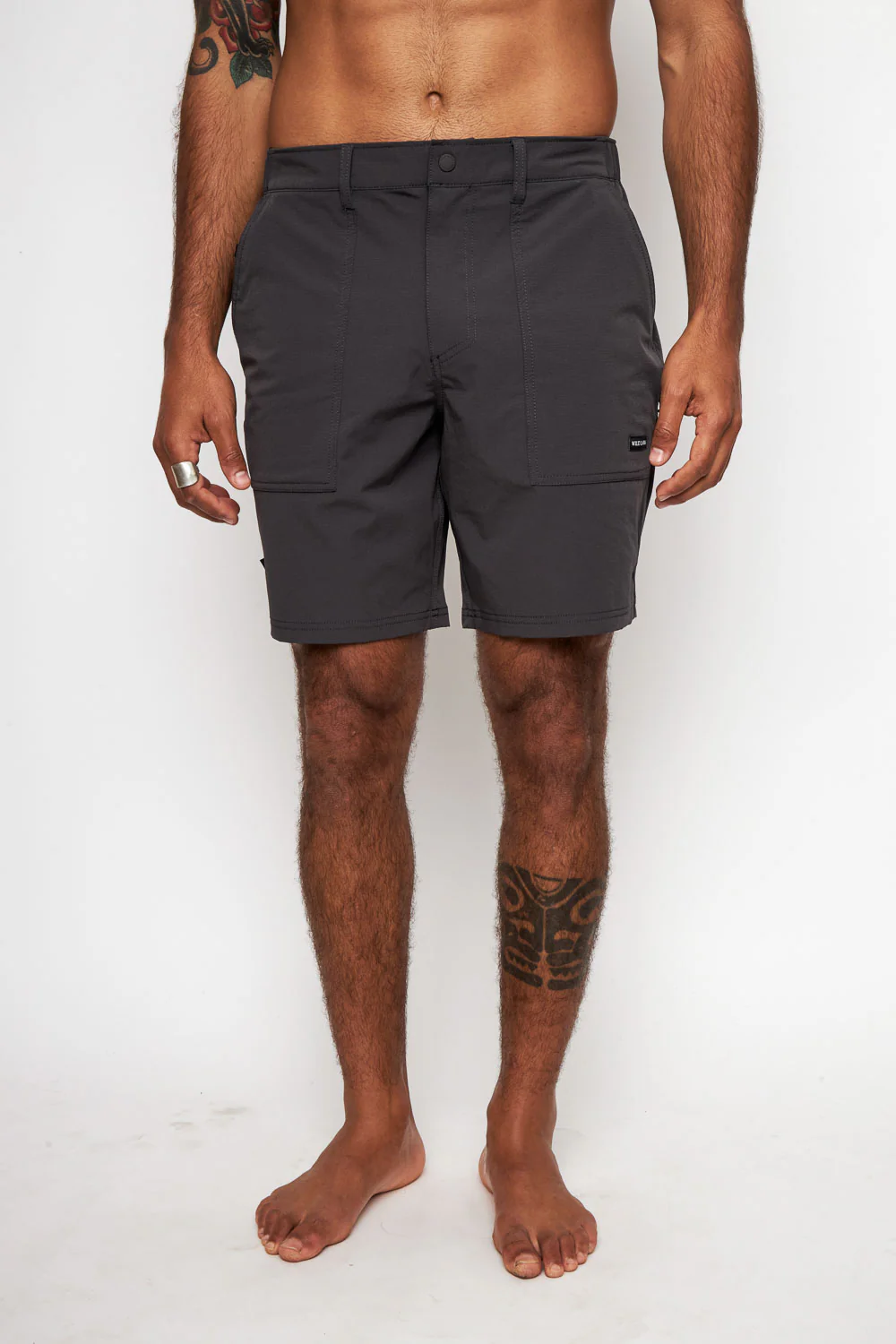 Short Ribo Reciclado Negro Hombre