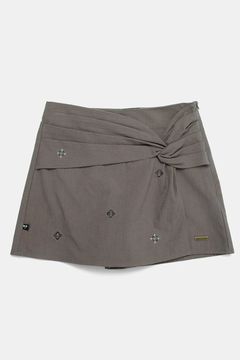 Falda Short Rizo Orgánico Café Mujer - Imagen 6