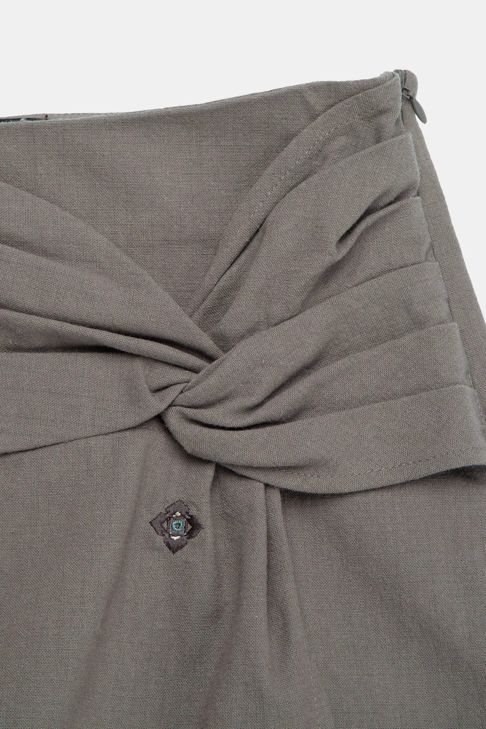 Falda Short Rizo Orgánico Café Mujer - Imagen 7