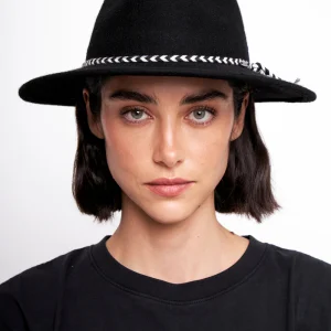 Sombrero Tilo Fibra de Origen Natural Negro