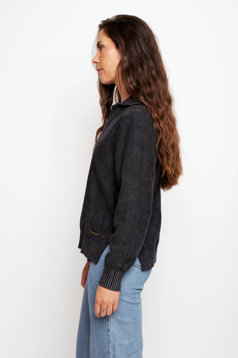 Sweater Chuva Orgánico Gris Mujer - Imagen 4