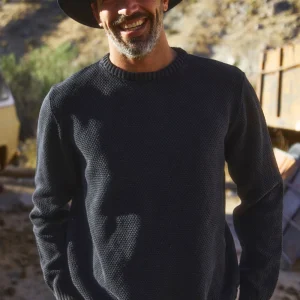 Sweater Rau Orgánico Negro Hombre