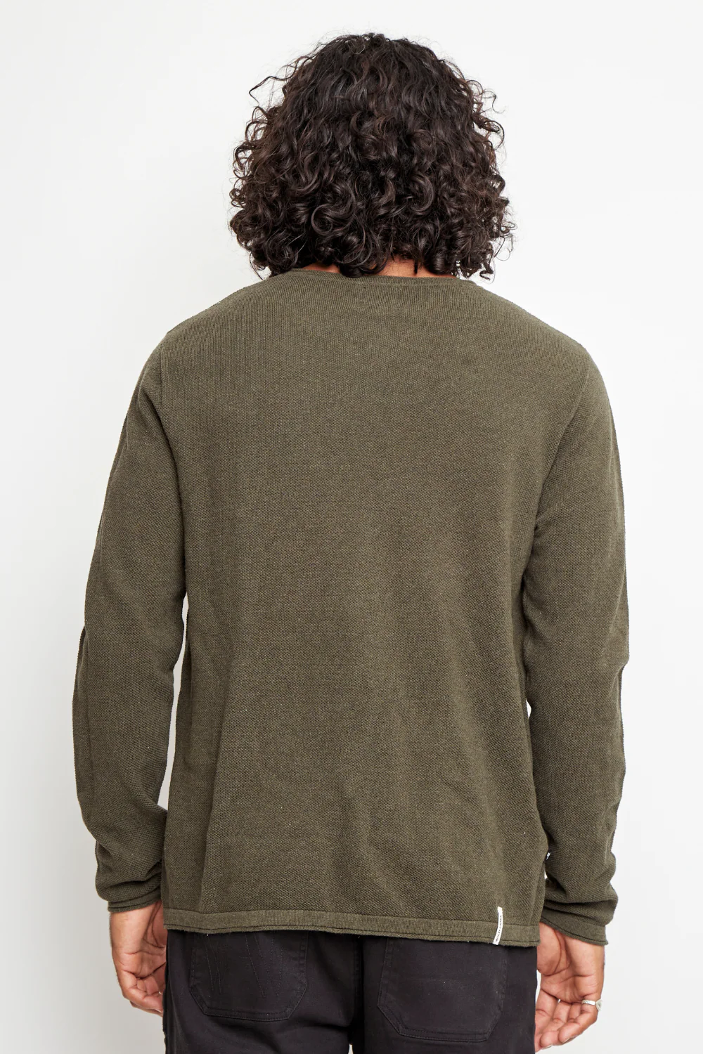 Sweater Roco Orgánico Verde Militar Hombre - Imagen 5