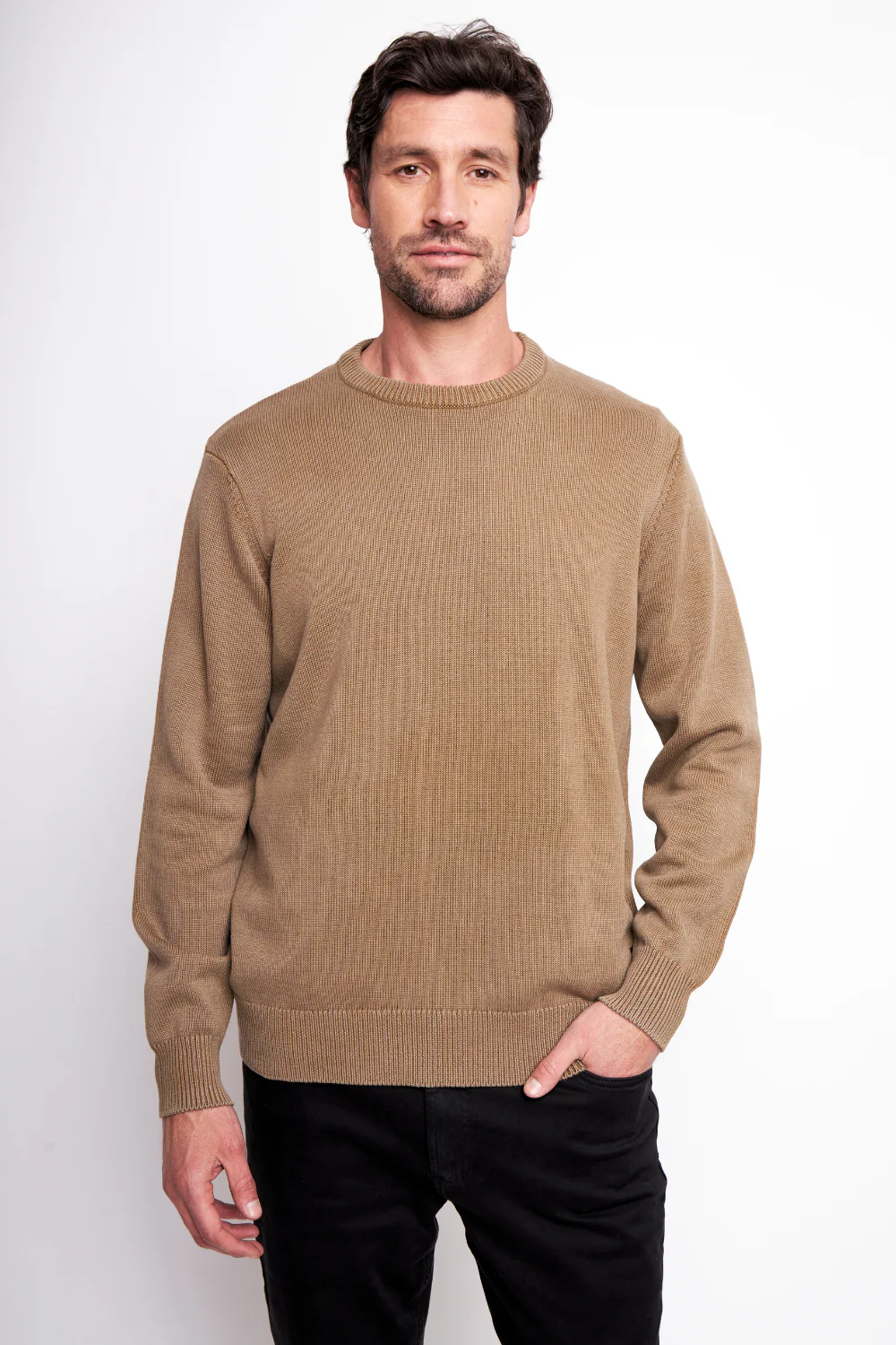 Sweater Tros Orgánico Café Hombre - Imagen 3