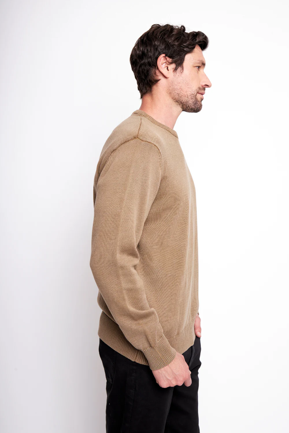 Sweater Tros Orgánico Café Hombre - Imagen 4