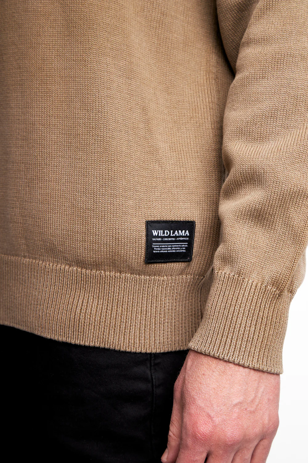 Sweater Tros Orgánico Café Hombre - Imagen 6