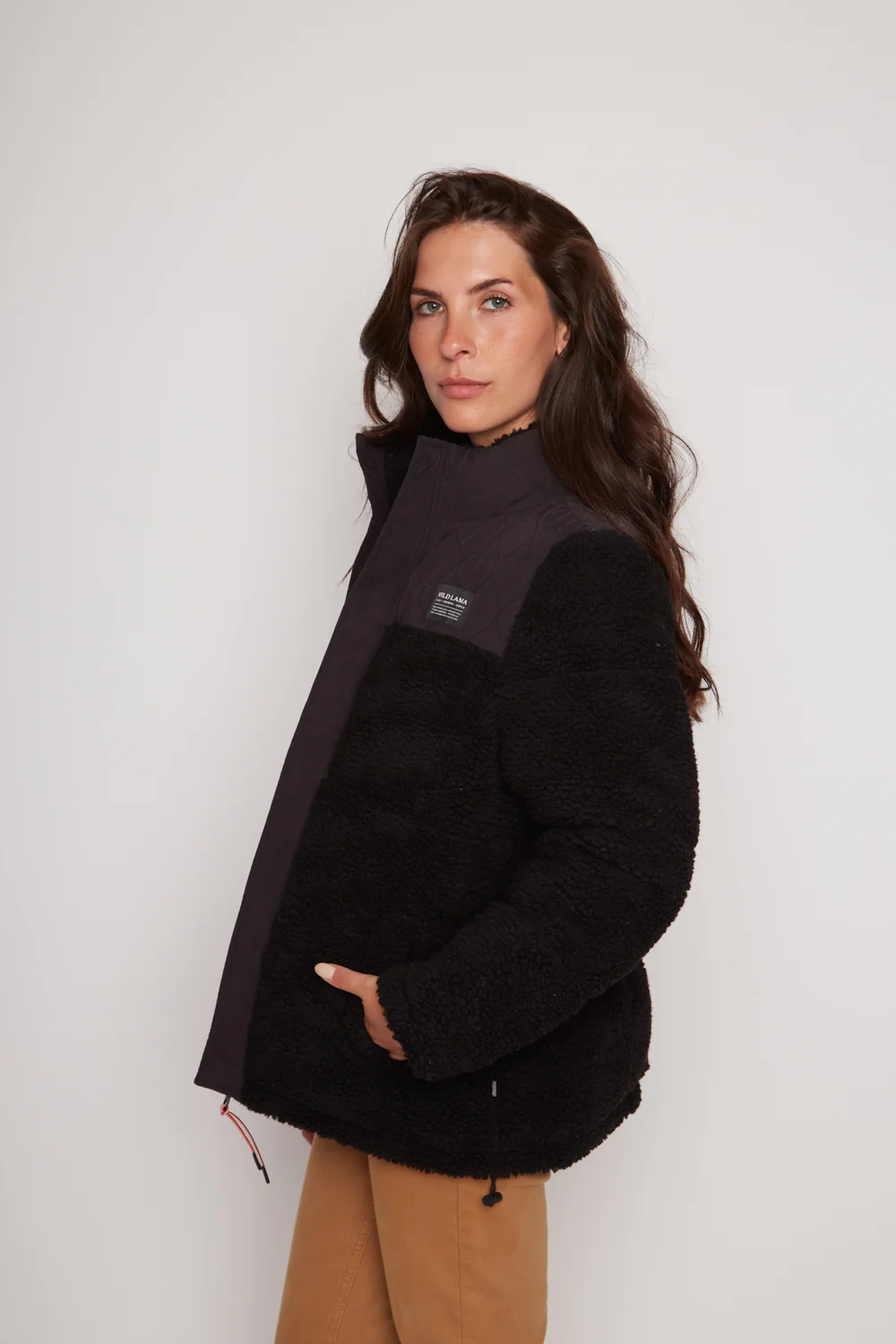 Parka Puffa Teddy Reciclada Negra Mujer - Imagen 4